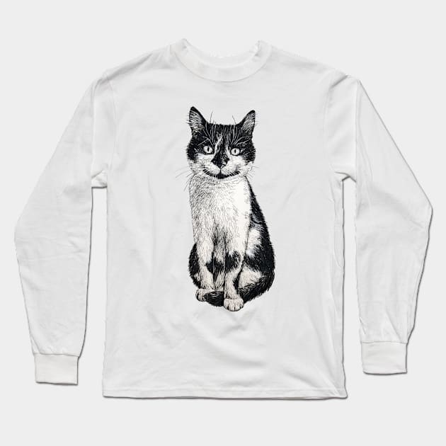 Ogie the cat Long Sleeve T-Shirt by katerinamk